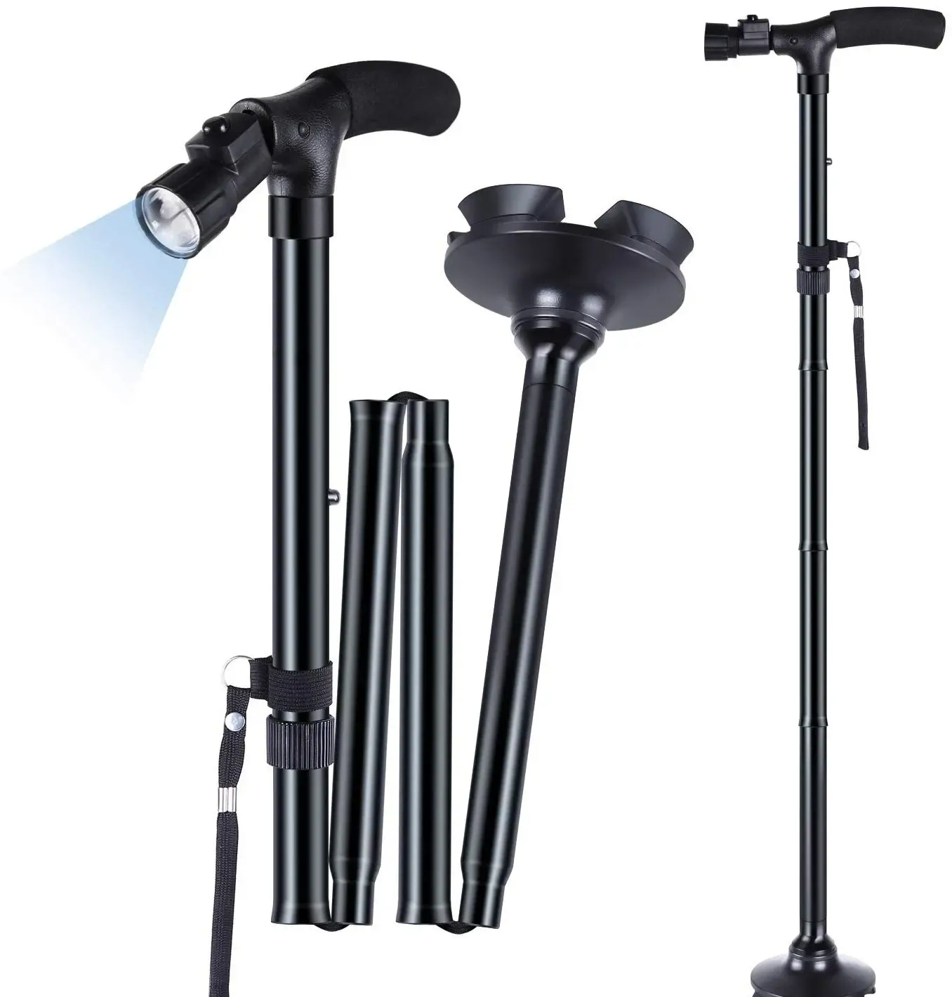 Трость складная Magic Cane с фонариком Трость складная Magic Cane с фонариком